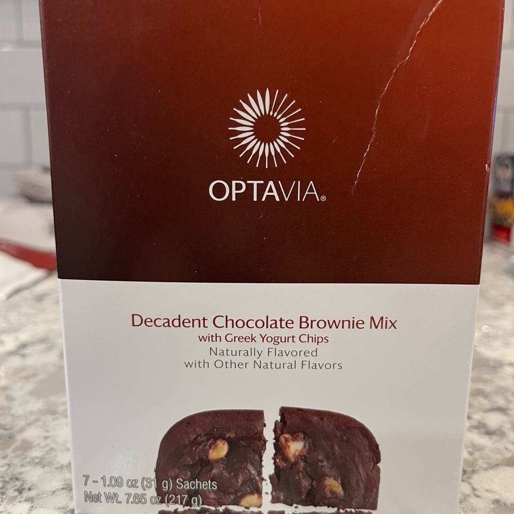 COPY - OPTAVIA DECADENT BROWNIE MIX. 7 individually wrapped pouches. Purchased …